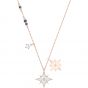 Swarovski Symbolic Star Pendant, White, Rose Gold Plating 5494352