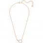 Swarovski Symbolic Necklace, White, Rose Gold Plating 5489573