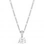 Swarovski Solitaire Pendant, White, Rhodium Plating 1800045