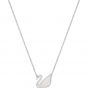 Swarovski Iconic Swan Necklace, White, Rhodium Plating 5416605
