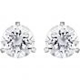 Swarovski Solitaire Pierced Earrings, White, Rhodium Plating 1800046