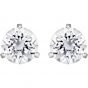 Swarovski Solitaire Pierced Earrings, White, Rhodium Plating 1800046