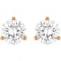 Swarovski Solitaite Pierced Earrings, White, Rose Gold Plating 5112156