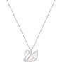 Swarovski Iconic Swan Necklace, White, Rhodium Plating 5411791