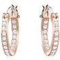 Swarovski Duo Evil Eye Hoop Earrings, Multi-coloured, Rose Gold Plating 5425857