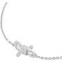 Swarovski Lifelong Bow Bracelet, White, Rhodium Plating 5469983