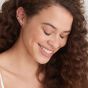 Ania Haie Claret Red Enamel Sleek Huggie Hoop Gold Earrings E031-02G-R
