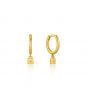 Ania Haie Gold Padlock Huggie Hoop Earrings E032-01G