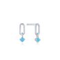 Ania Haie Turquoise Link Stud Earrings - Silver - E033-02H