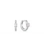 Ania Haie Kyoto Opal Cabochon Huggie Hoop Earrings - Silver - E035-15H