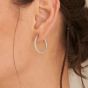 Ania Haie Glam Hoop Earrings - Silver