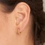 Ania Haie Gold Smooth Twist Huggie Hoop Earrings - E038-02G