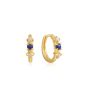 Ania Haie Gold Lapis Star Huggie Hoop Earrings E039-02G-L