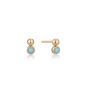 Ania Haie Gold Orb Amazonite Stud Earrings - E045-01G-AM