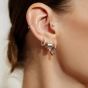 Ania Haie Tube Medium Hoop Silver Earrings - E062-03H