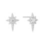 Ania Haie Eight-Pointed Star Silver Stud Earrings. Item code E065-02H.