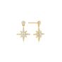 Ania Haie Dangling Nova Star Gold Stud Earrings. Item code E071-02G.