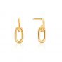 Ania Haie Gold Link Stud Earrings