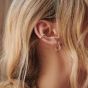 Daisy London Bold Creole Silver Hoop Earrings - E3110_SLV