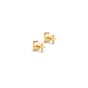 Enamel Copenhagen Protective Cross Gold Stud Earrings E408G