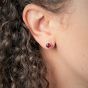 July Birthstone Earrings - Sterling Silver