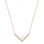 Swarovski Edify Crystal Pearl Necklace, Rose Gold Plating 5186847