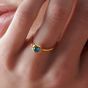 Rachel Jackson Adjustable Electric Love Blue Topaz Heart Ring Gold EGHR2BTGP