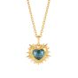 Rachel Jackson Electric Love Blue Topaz December Birthstone Heart Necklace Gold EGHN5BTGP
