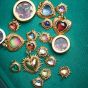 Rachel Jackson Electric Love Blue Topaz December Birthstone Heart Necklace Gold EGHN5BTGP