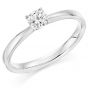 Brilliant Cut Diamond Engagement Ring in Platinum - 0.32ct