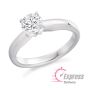 Brilliant Cut Diamond Engagement Ring in Platinum - 0.50ct