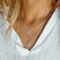 Annie Haak Engraved Rose Pendant Silver Necklace