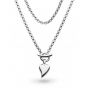 Kit Heath Desire Lavish Lust Heart T-Bar 18" Necklace