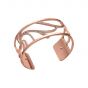 Les Georgettes Floral 25mm Rose Gold and Zirconia Finish Bangle 
