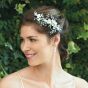 Ivory & Co Forget Me Not Silver Crystal and Pearl Floral Clip