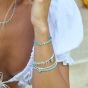 Annie Haak Gala Silver Charm Bracelet - Turquoise