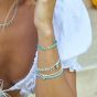 Annie Haak Gala Silver Charm Bracelet - Cream B0998-17