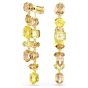 Swarovski Gema Asymmetric Drop Earrings - Yellow with Gold Tone Plating - 5718073
