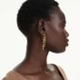 Swarovski Gema Asymmetric Drop Earrings - Yellow with Gold Tone Plating - 5718073