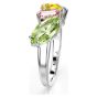 Swarovski Gema Ring Mixed Cuts - Multicoloured with Rhodium Plating