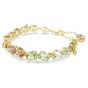Swarovski Gema Tennis Bracelet Mixed Cuts - Multicolored with Gold Tone Plating -5705808