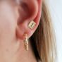 Scream Pretty Mix Tape Stud Earrings - Gold SPSEGTAPE