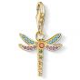 Thomas Sabo Charm Pendant "Dragonfly" Yellow Gold Plating 1758-974-7