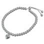 Slider Heart Bracelet - Sterling Silver