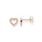 Thomas Sabo Glam and Soul 'Heart Large' Ear Studs, Rose