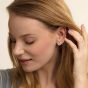 Thomas Sabo Glam and Soul 'Circles Large' Ear Studs on model