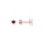 Thomas Sabo Rose Gold Red Stud Earrings - H1962-540-10