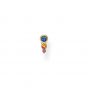 Thomas Sabo Single Earring - Colourful Triple Stone in Gold H2143-488-7
