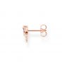 Thomas Sabo Single Earring - Dragonfly with Violet Stones in Rose Gold H2188-321-7