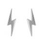 Lightning Bolt Earrings - Sterling Silver